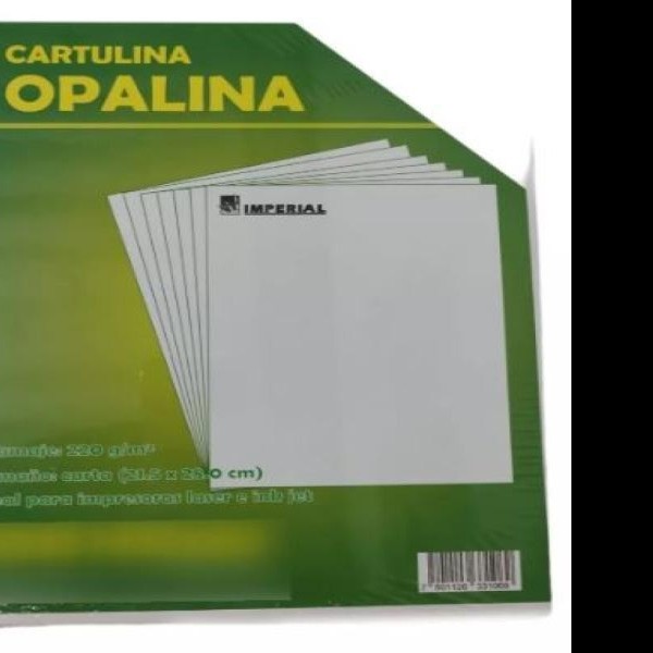 CARTULINA OPALINA CTA. BCO. 225G. IMPERIAL PAQ. C100H.C20